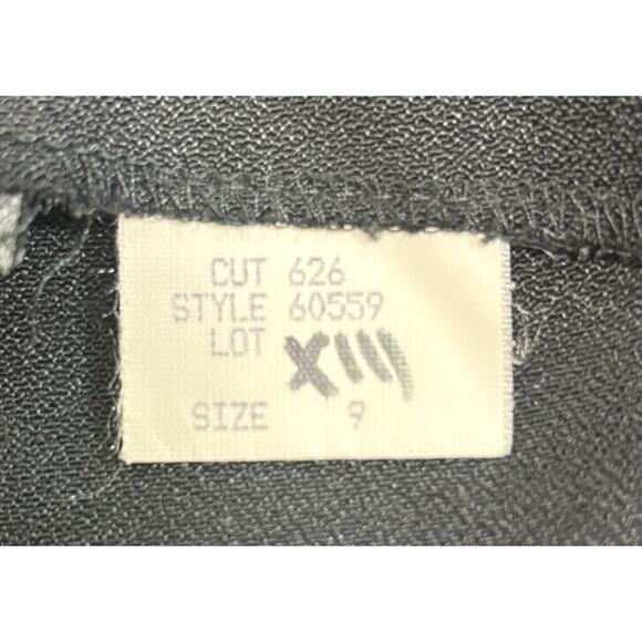 Black Satin Sleeveless Jumpsuit Vintage Formal Event Whimsigoth Women's Size 9 - Picture 7 of 12